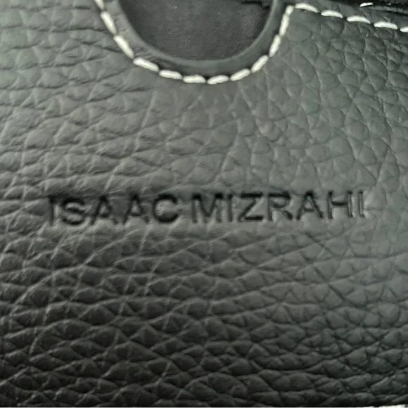 VTG Isaac Mizrahi Leather Shoulder Bag - Picture 5 of 10